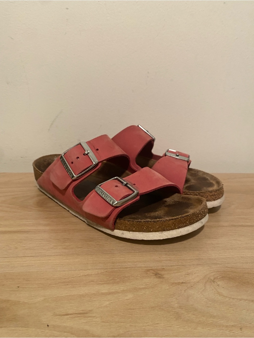 Birkenstock Pink Double Strap Slide Sandals